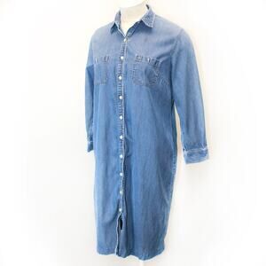 jones new york plus size denim dress Snatched Denim Dress  Curve | Plus Size Dresses